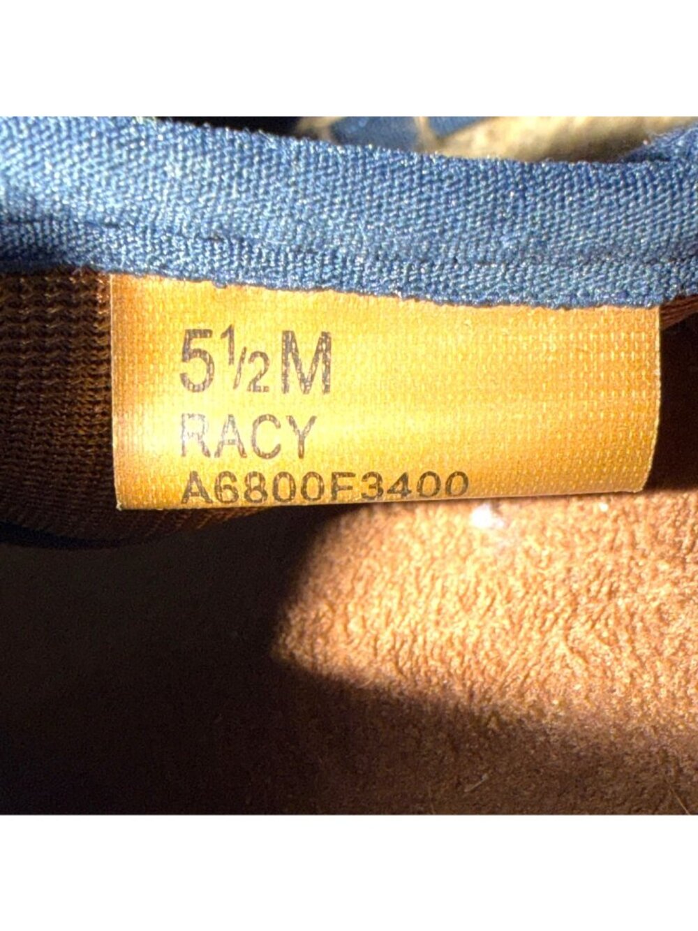 Denim Wedge Espadrille Sandals With Floral Accent Size 5.5M - Picture 5 of 6